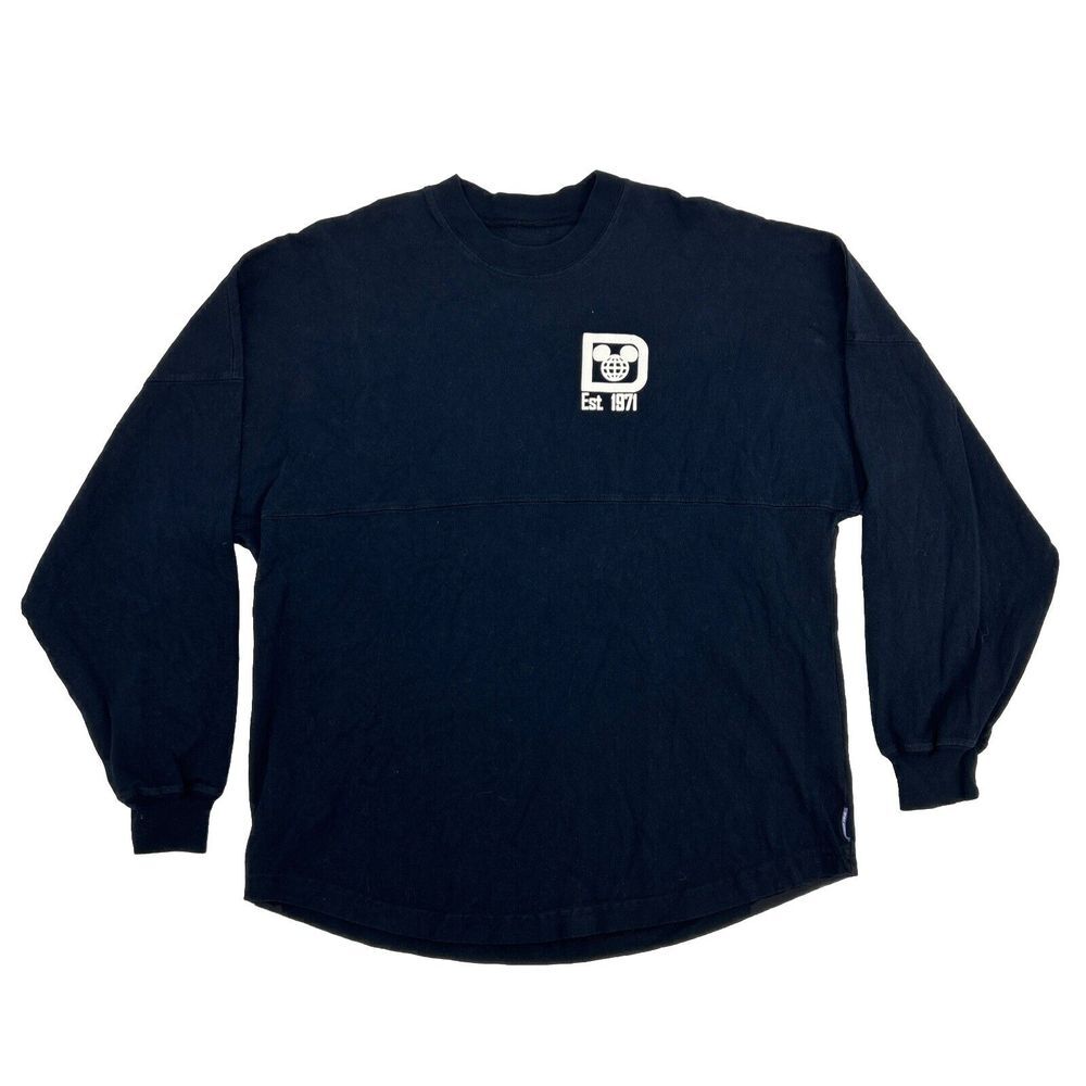 Disney Parks Spirit Jersey Adult M Blue Walt Disney World Long‎ Sleeve Crew Neck